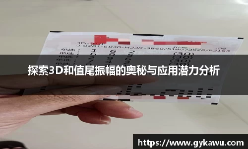 探索3D和值尾振幅的奥秘与应用潜力分析