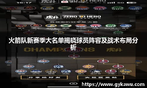火箭队新赛季大名单揭晓球员阵容及战术布局分析